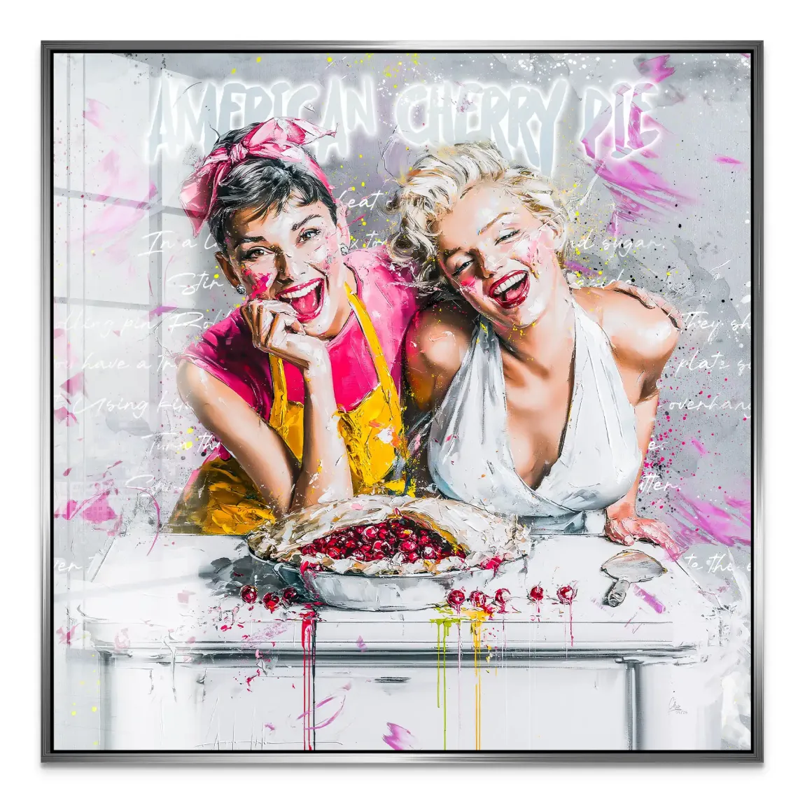 Audrey Marilyn Glam Acrylglasbild