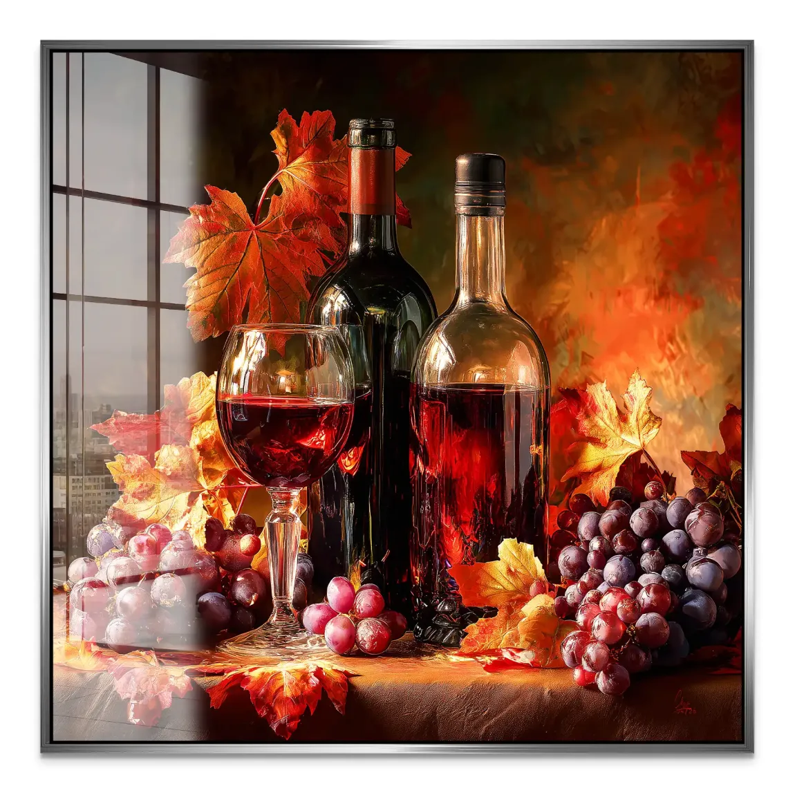 Edle Weinlese Acrylglasbild
