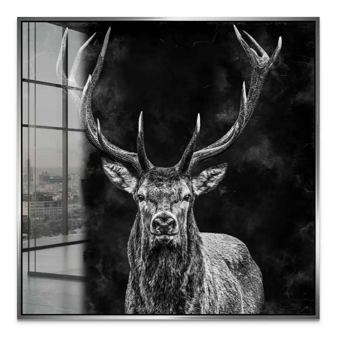 Edler Hirsch Acrylglasbild