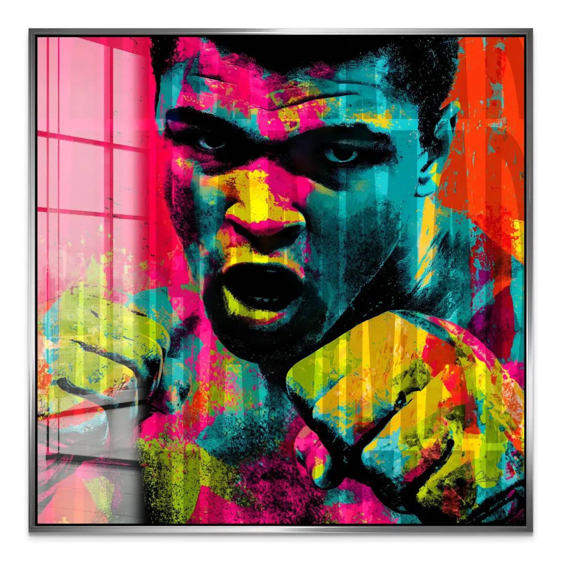 Muhammad Ali The Greatest in Color Acrylglas Bild INGALERIE