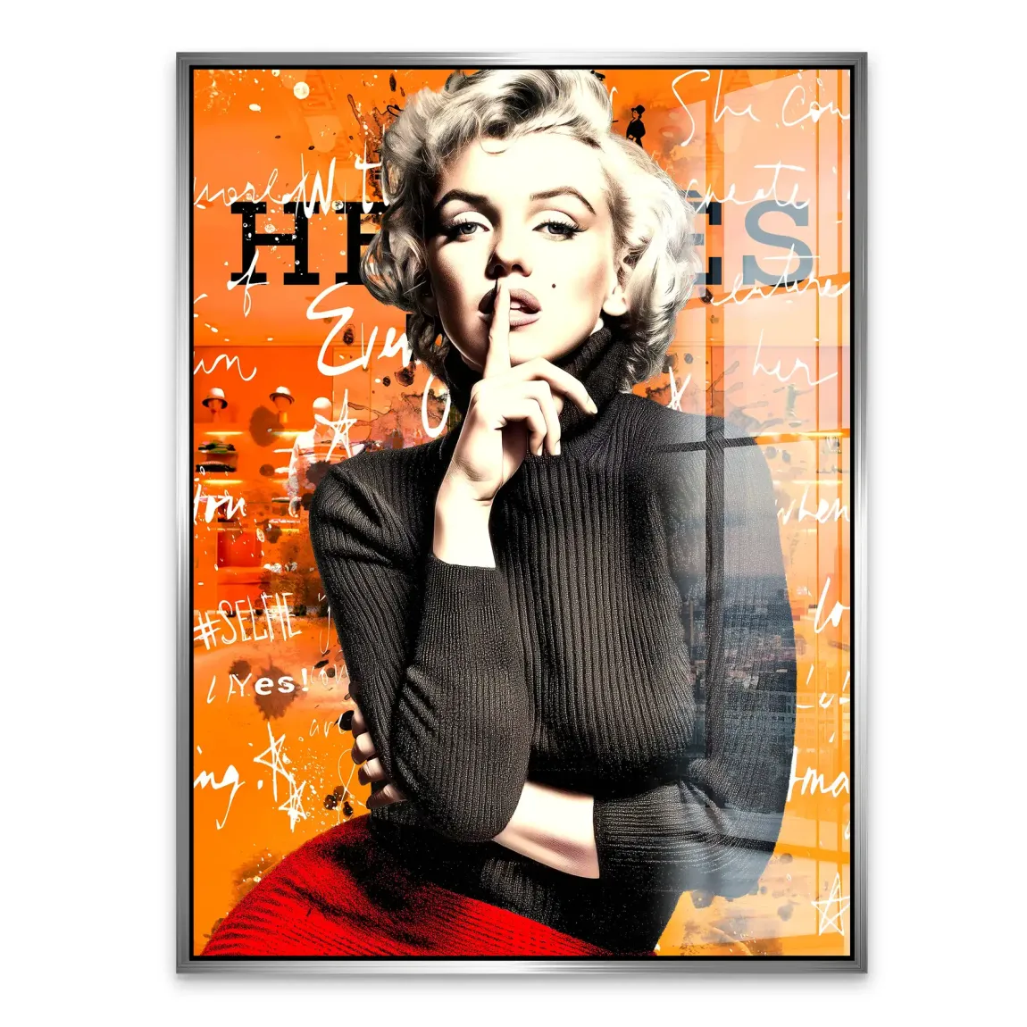 Monroe Secret Statement Acrylglasbild INGALERIE