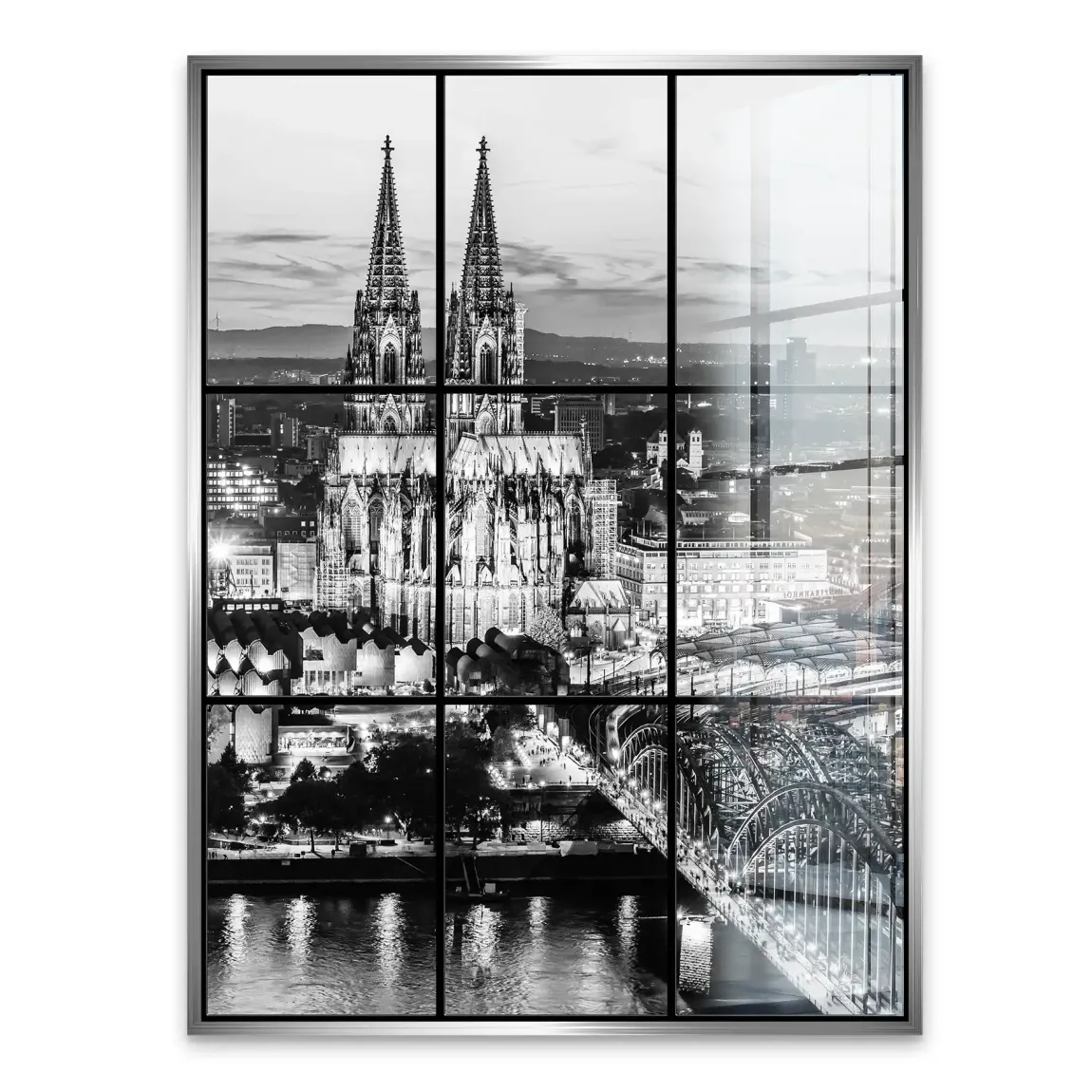 Köln Night Vision Acrylglasbild