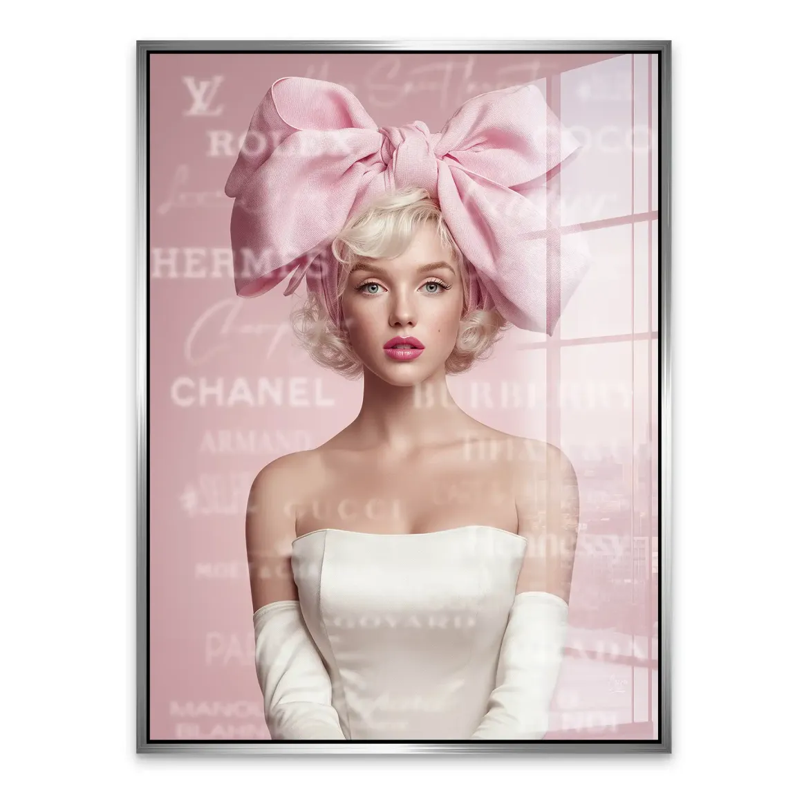 Marilyn Monroe Couture Pop Art Acrylglasbild