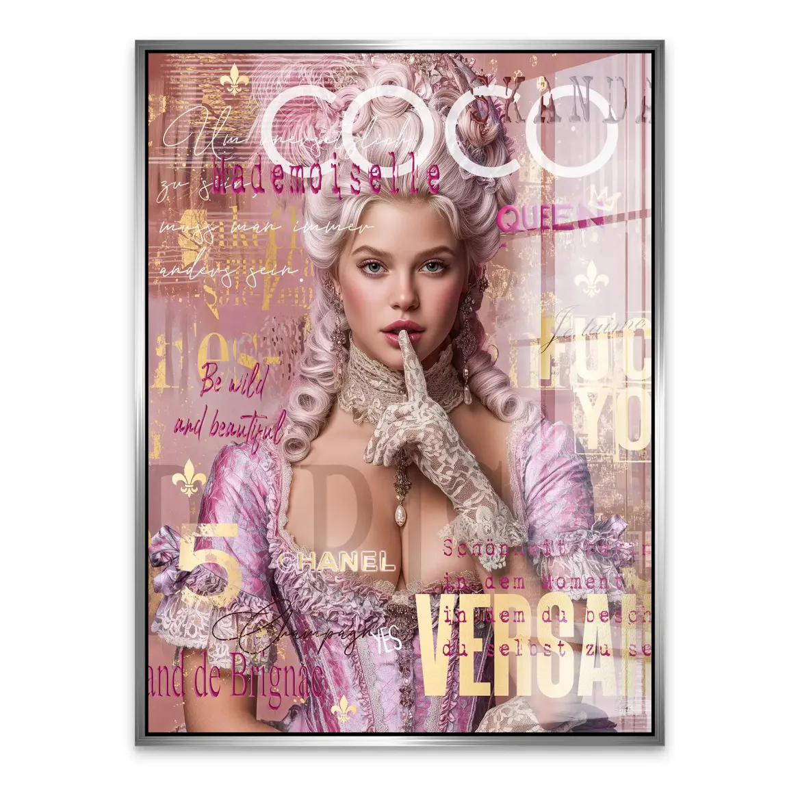 Marie Antoinette Popart Acrylglasbild
