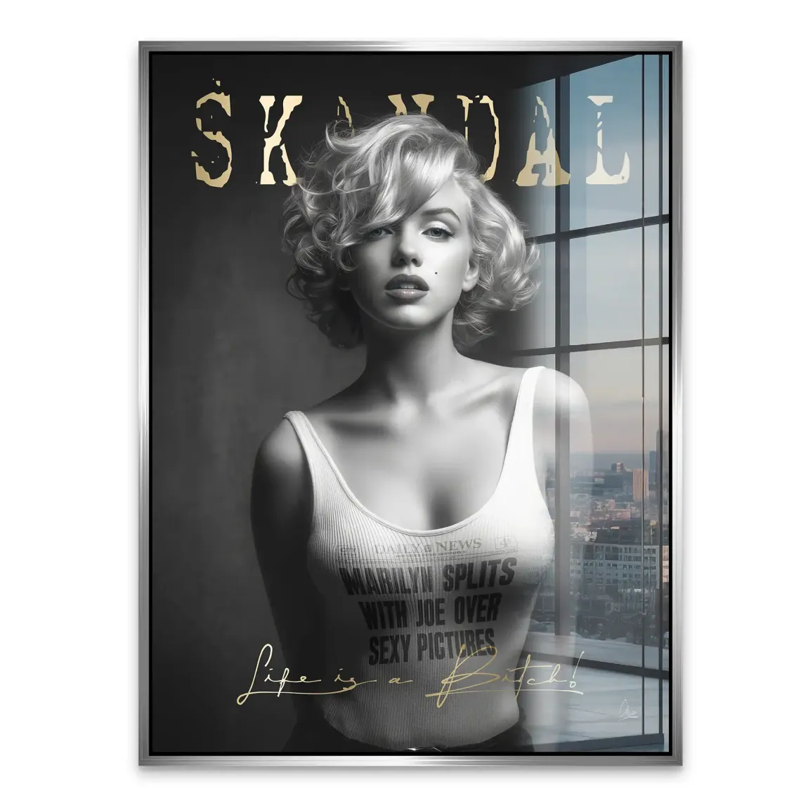Marilyn Skandal Acrylglasbild