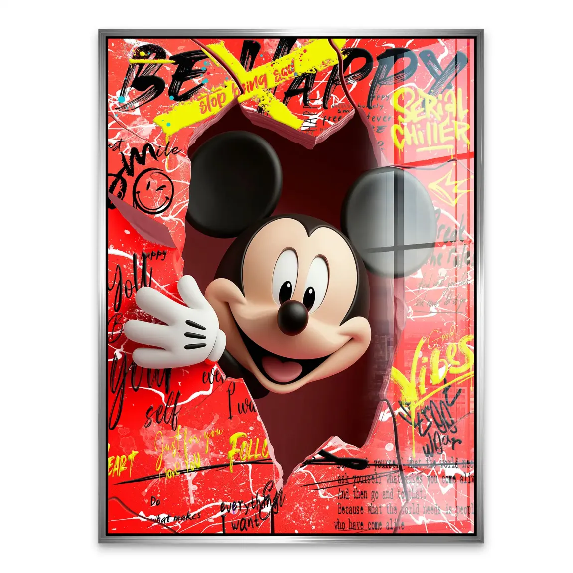 Charming Smile Micky Mouse Acrylglasbild INGALERIE