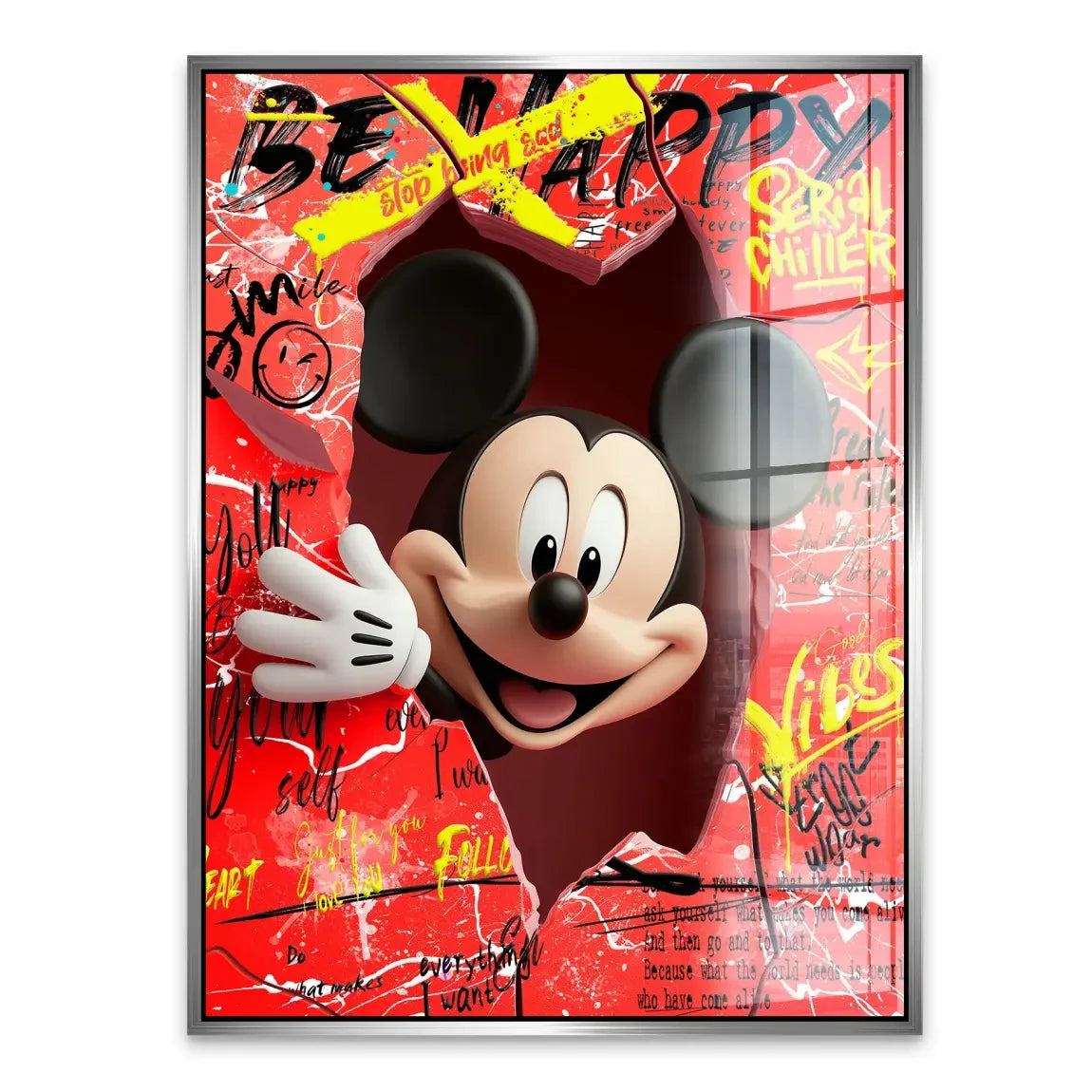 Charming Smile Micky Mouse Acrylglasbild INGALERIE