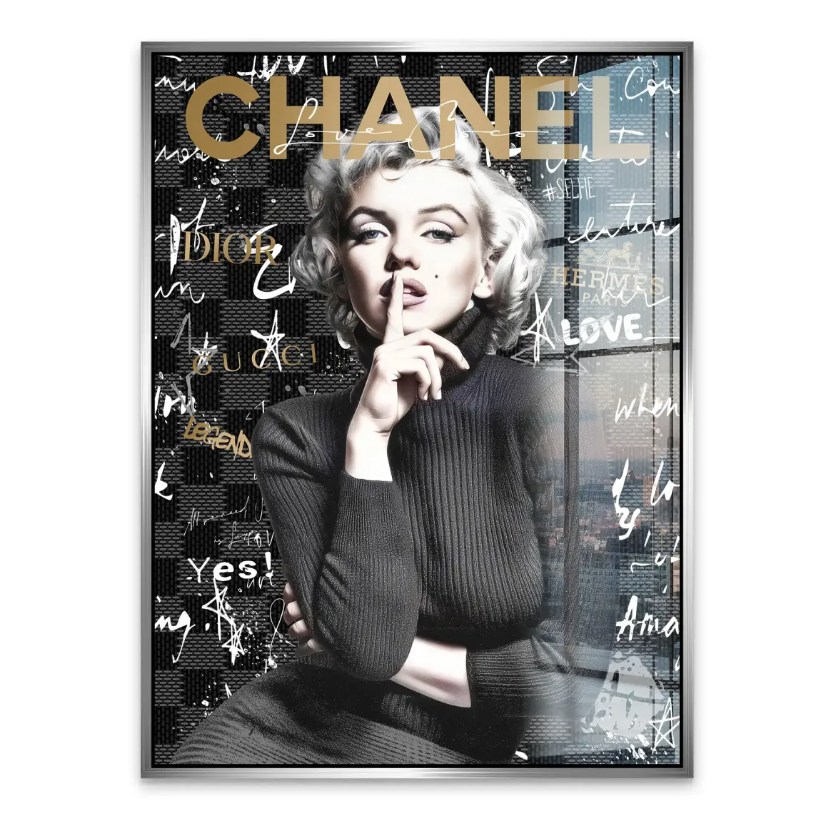 Marilyn loves Chanel Acrylglasbild INGALERIE