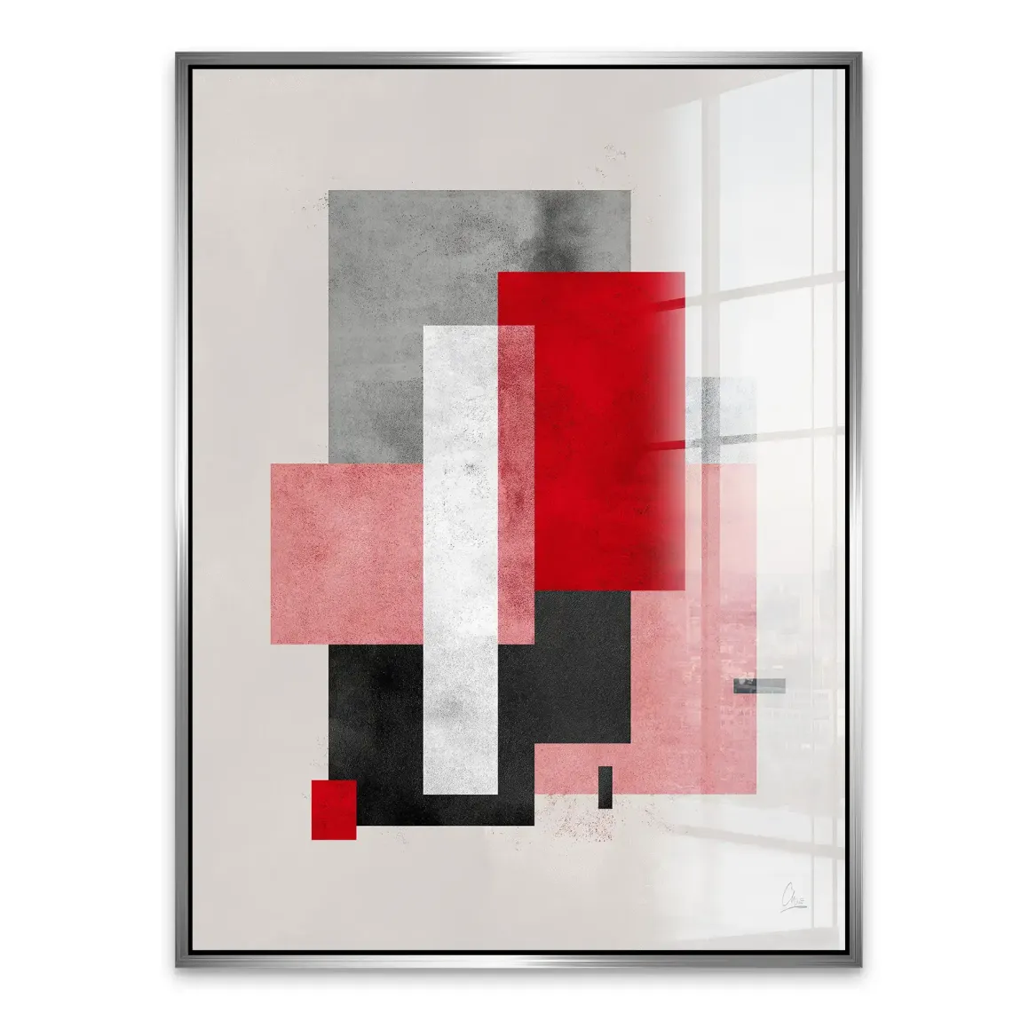 Geometric Aura Acrylglasbild