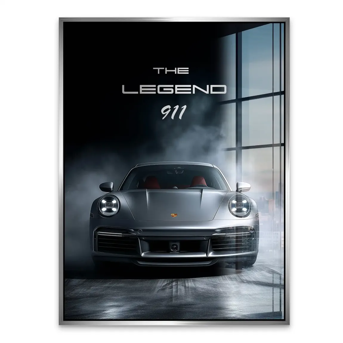 Silver Legend Porsche 911 Acrylglasbild