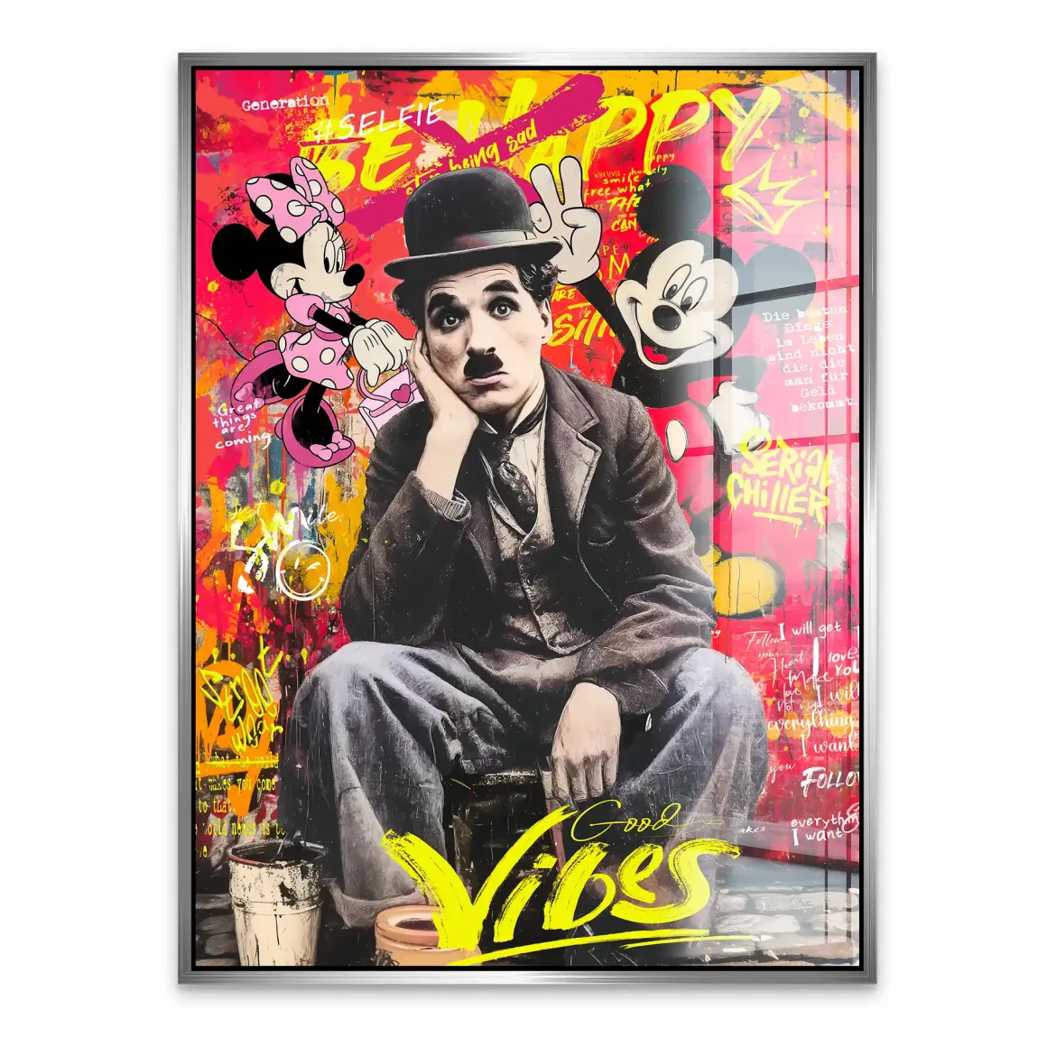 Legends Charlie & Micky Pop Art Acrylglasbild INGALERIE