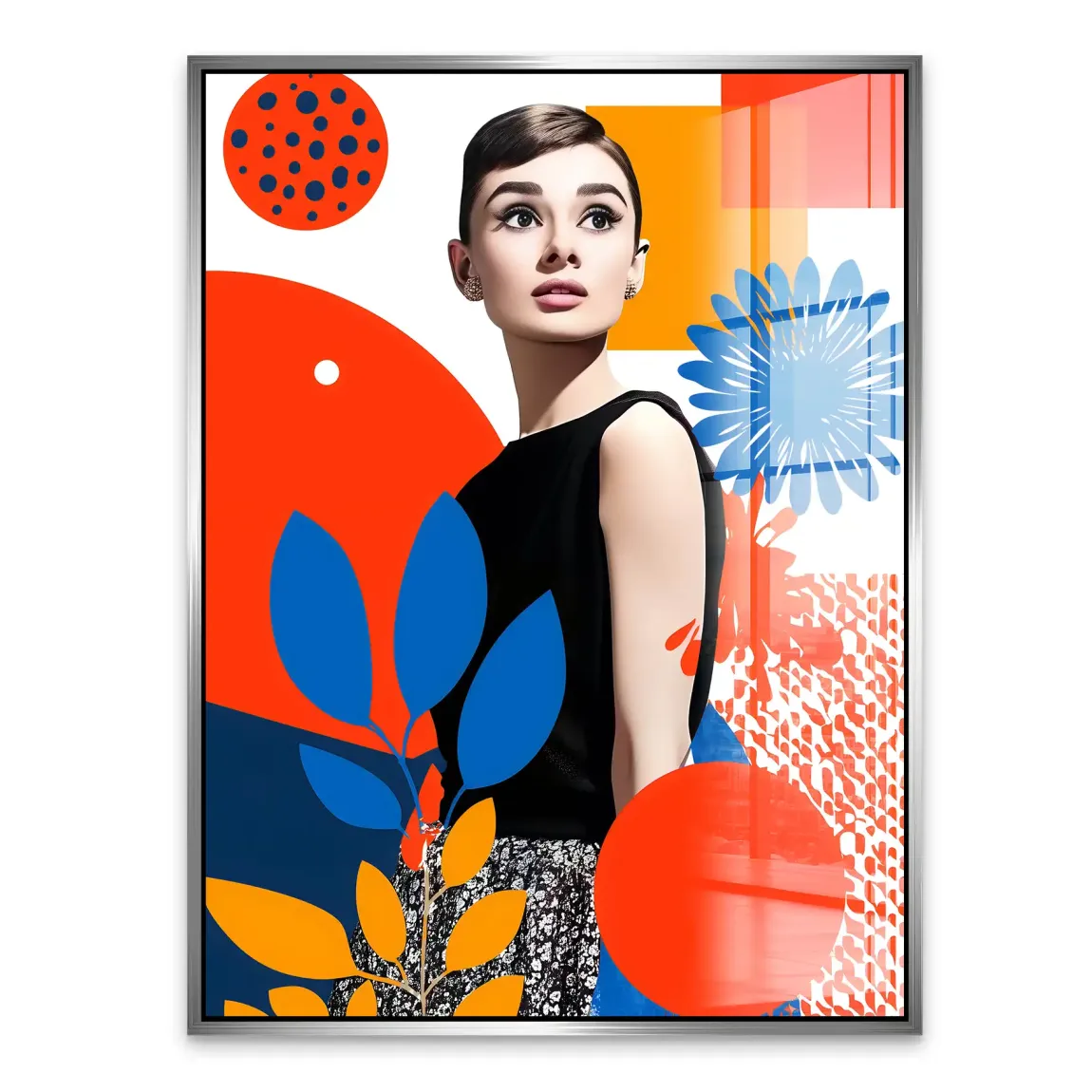 Audrey Hepburn Blooming Acrylglasbild INGALERIE