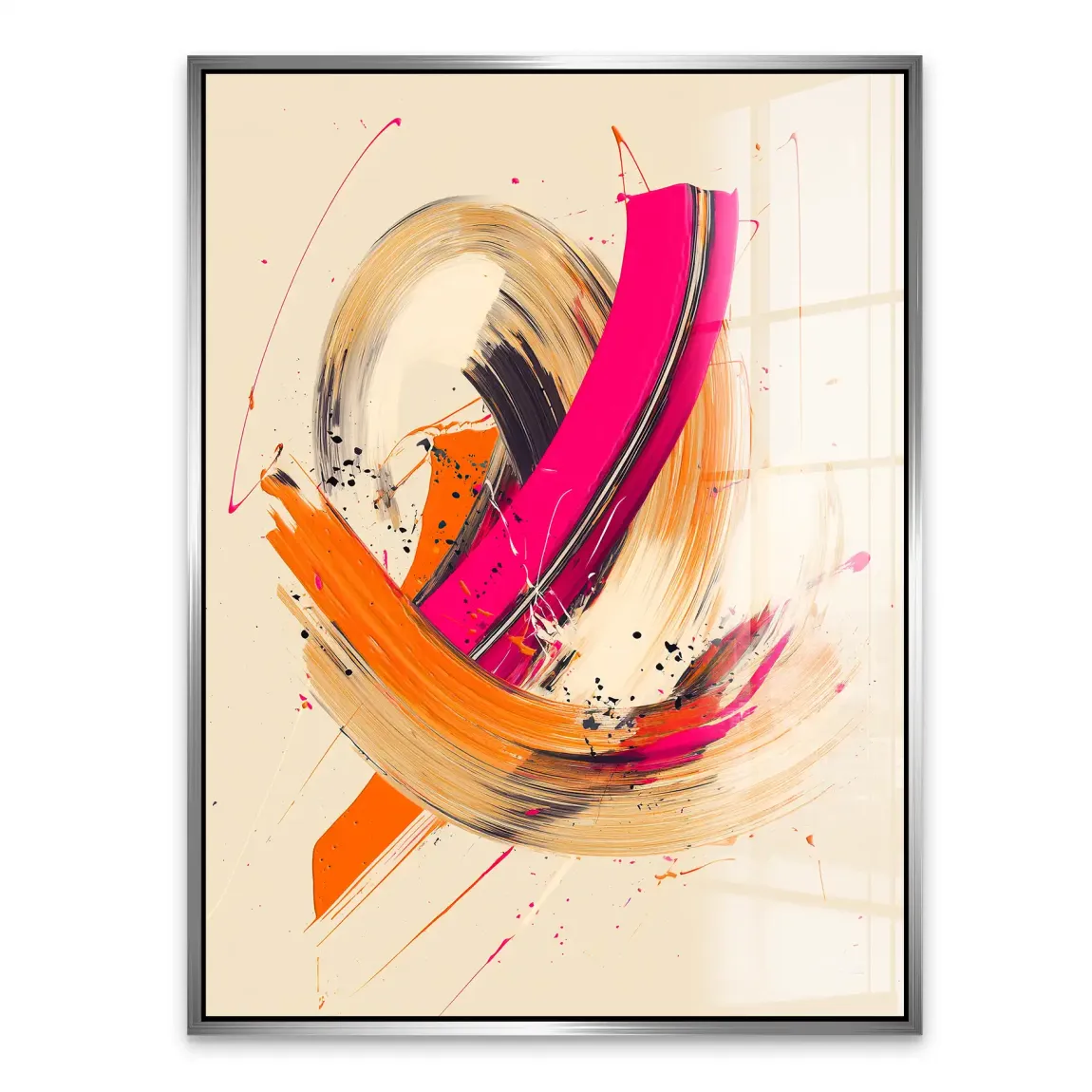 Bewegte Farbe Abstrakt Acrylglasbild