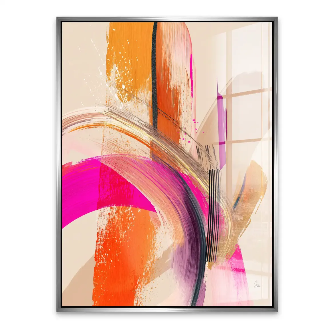 Amber Wave Acrylglasbild