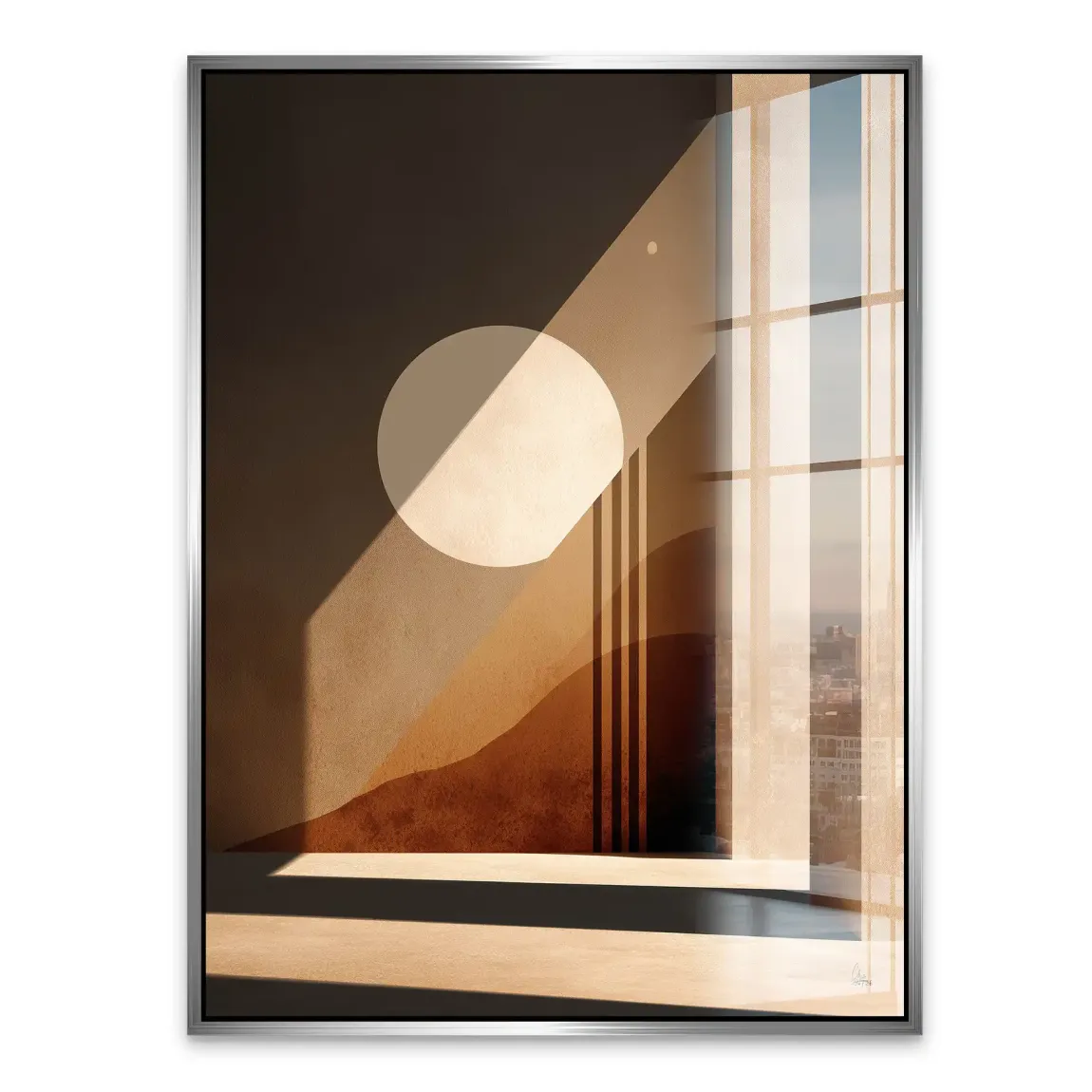 Sonnenbogen Architektur Acrylglasbild