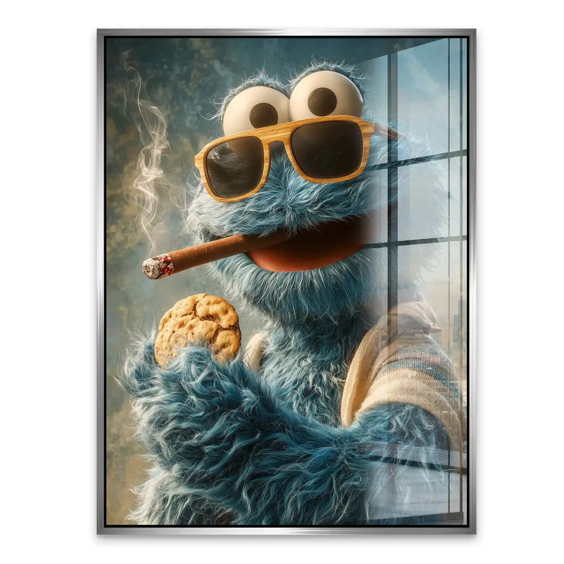 Cookie Monster Acrylglasbild