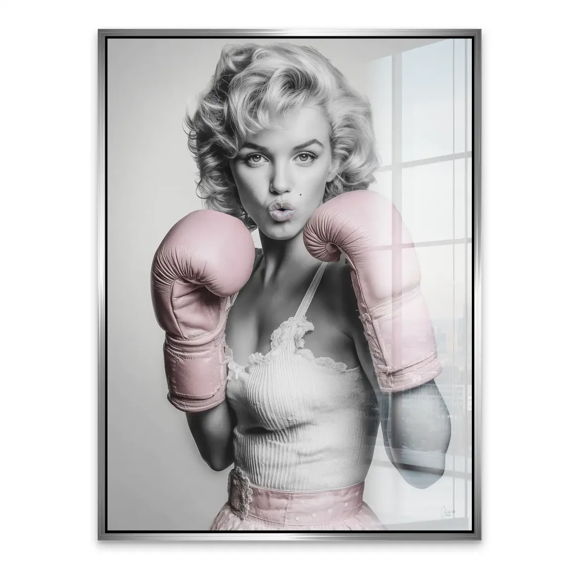 Marilyn Monroe Punch Acrylglasbild