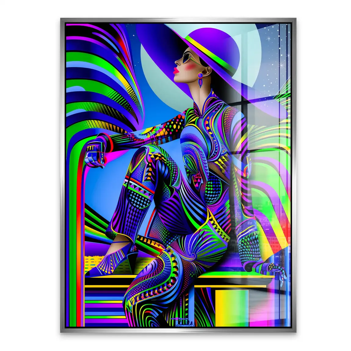 Abstrakt Glamour Acrylglasbild INGALERIE