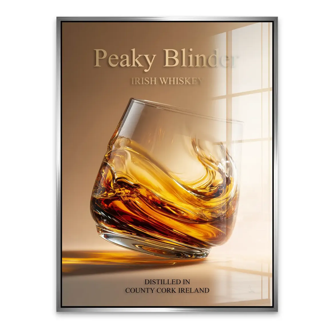 Peaky Whiskey Acrylglasbild