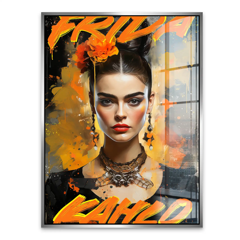 Frida Street Art Acrylglas Bild INGALERIE