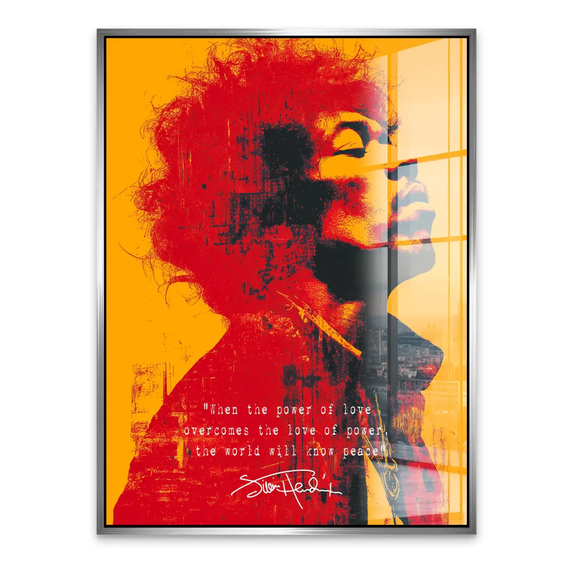 Electric Soul Hendrix Acrylglasbild