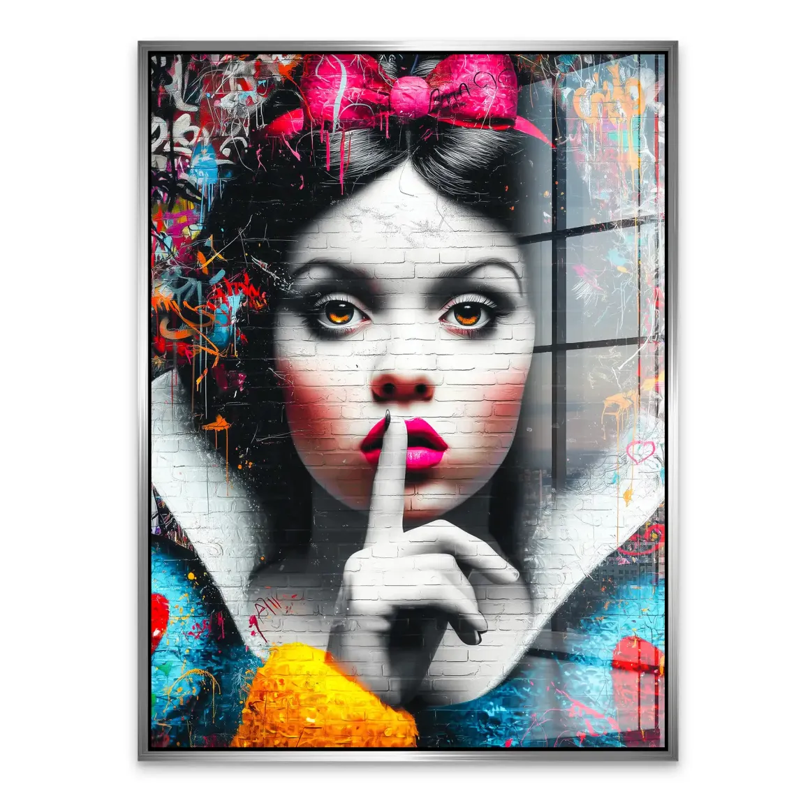 Schneewittchen Silent Pop Art Acrylglasbild