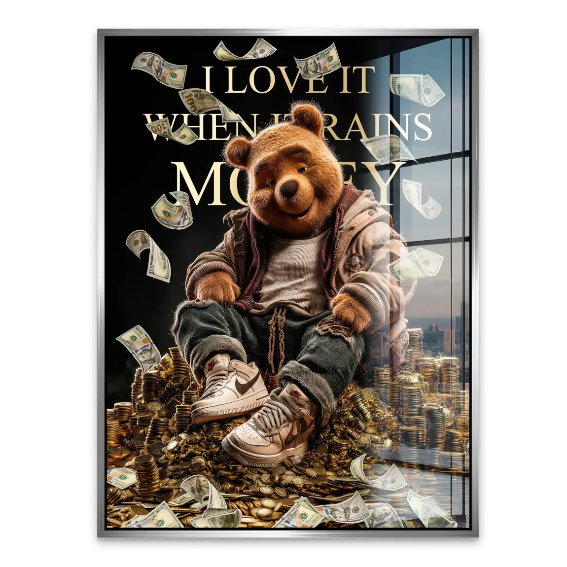 Winnie Puuh Rich Dreams Acrylglasbild INGALERIE