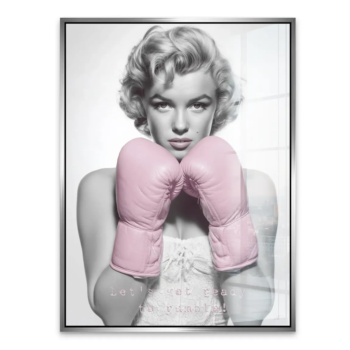 Boxing Marilyn Monroe Acrylglasbild