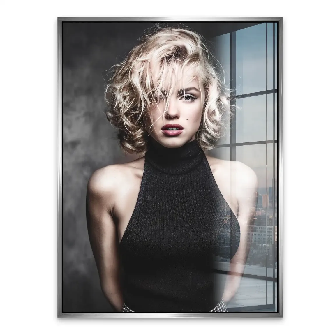 Midnight Allure Marilyn Monroe Acrylglasbild