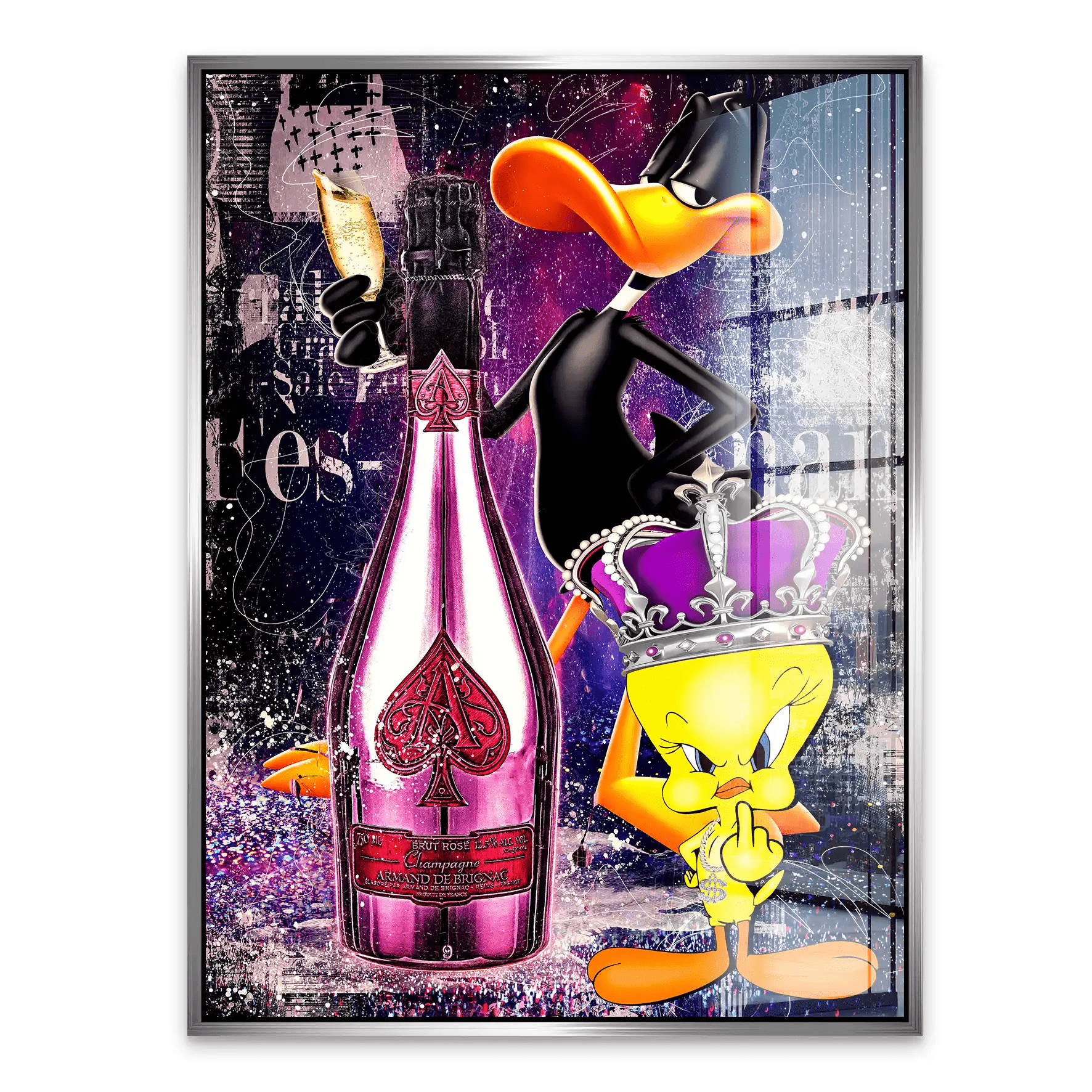 Duffy & Tweety Champagner Acrylglas Bild INGALERIE