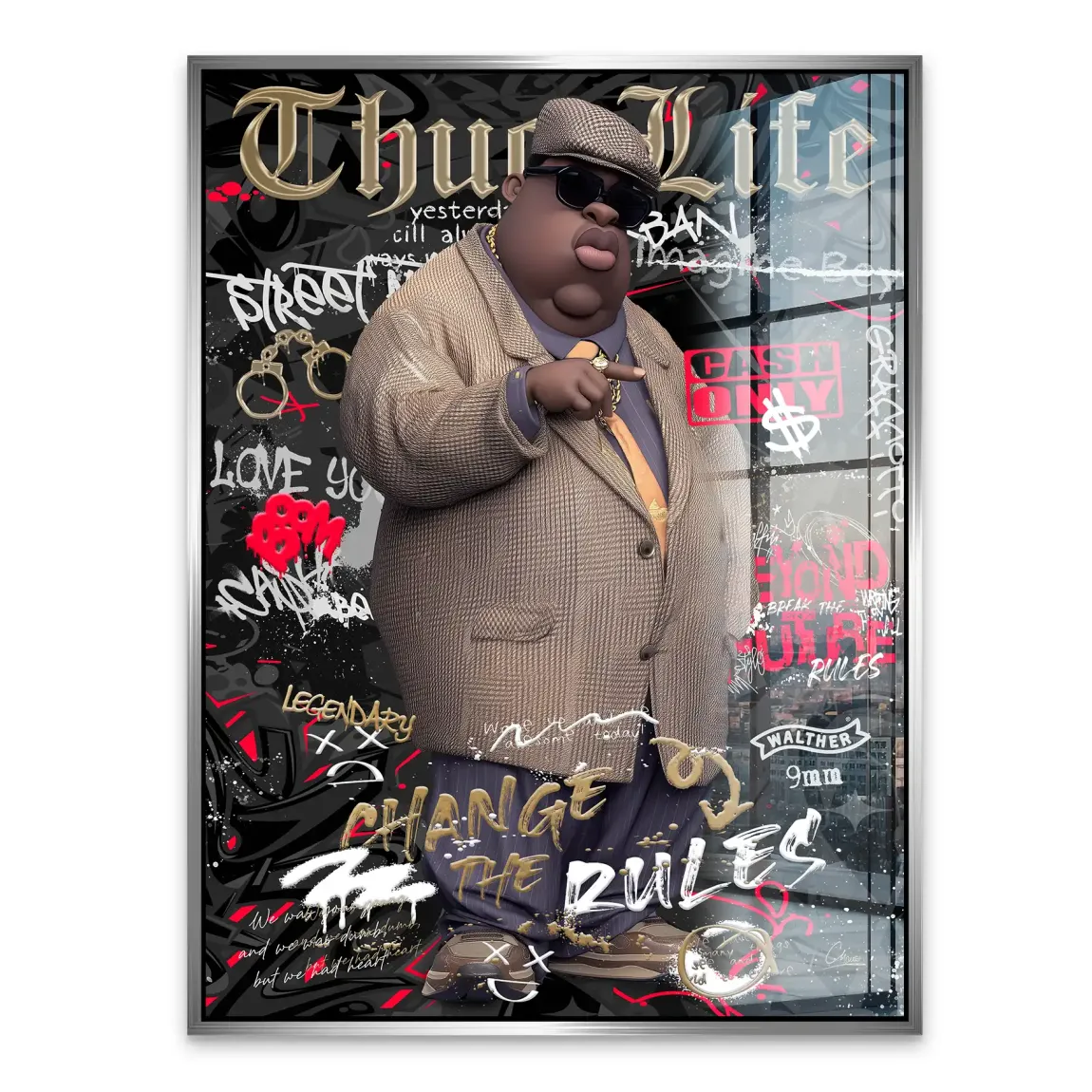 Thug Life Royalty Acrylglasbild INGALERIE