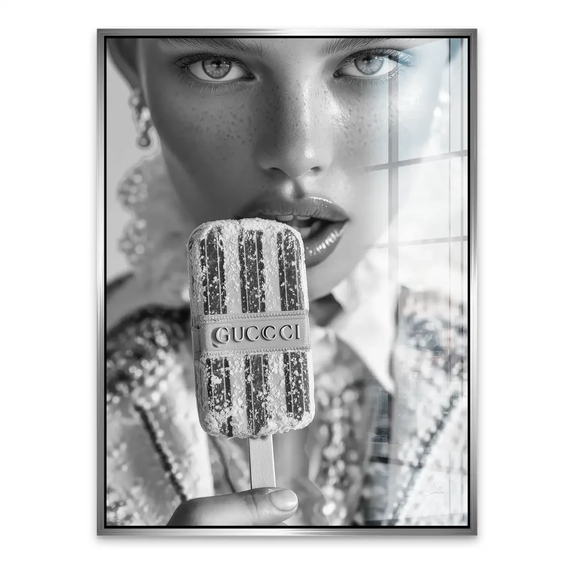 Gucci Ice Noir Acrylglasbild