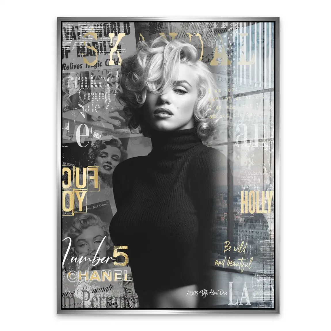 Marilyn Monroe Legend Acrylglasbild