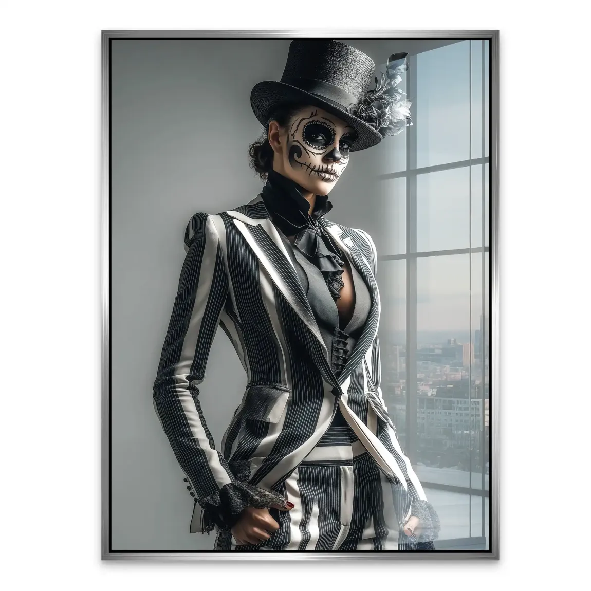Lady Skull Acrylglasbild INGALERIE