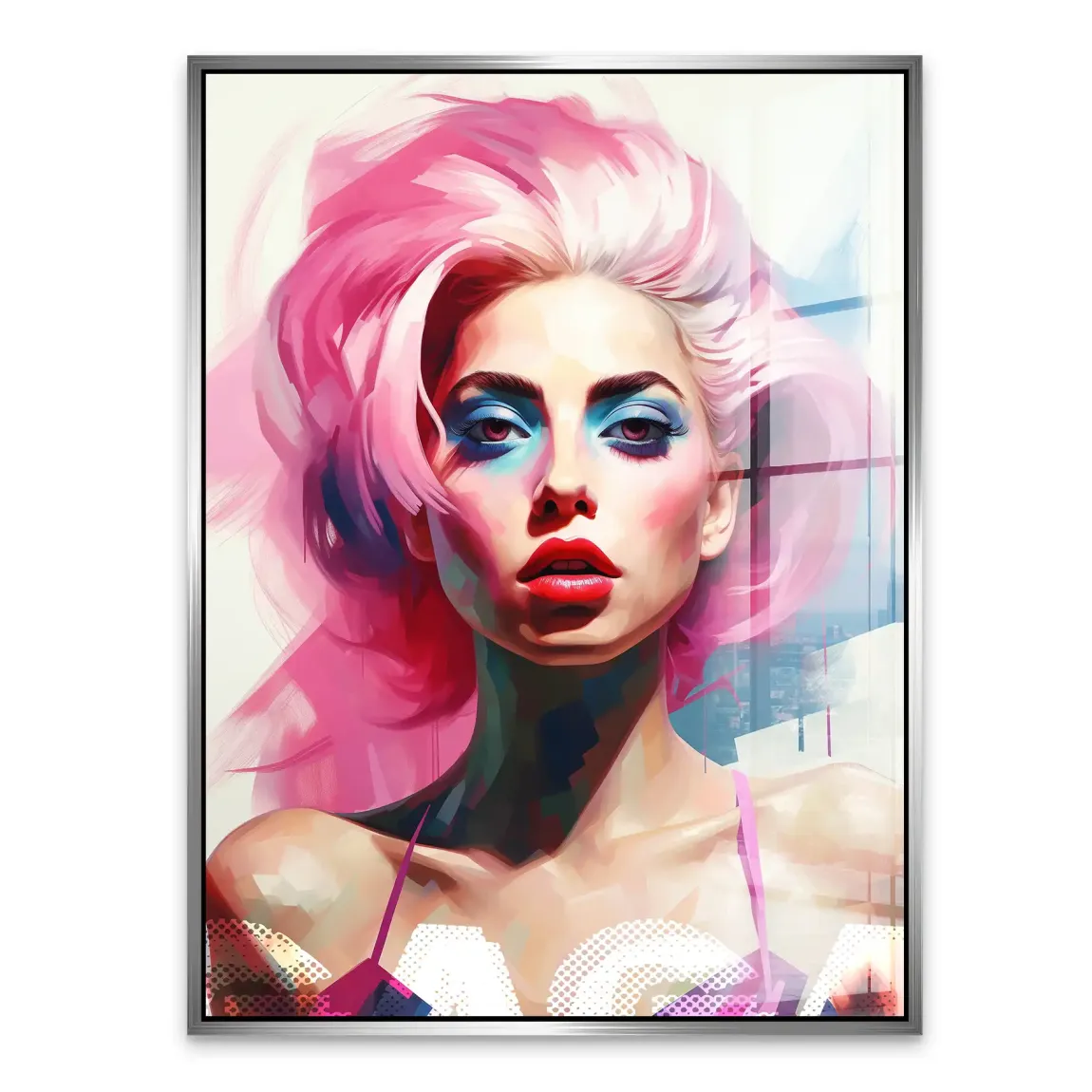 Lady G. in Color Acrylglasbild INGALERIE
