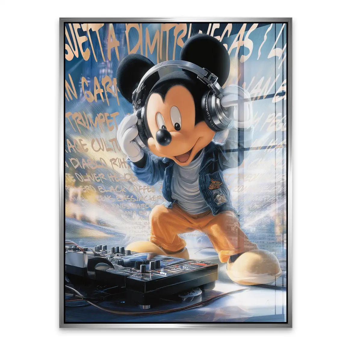 Micky Maus Sound of Style Acrylglasbild