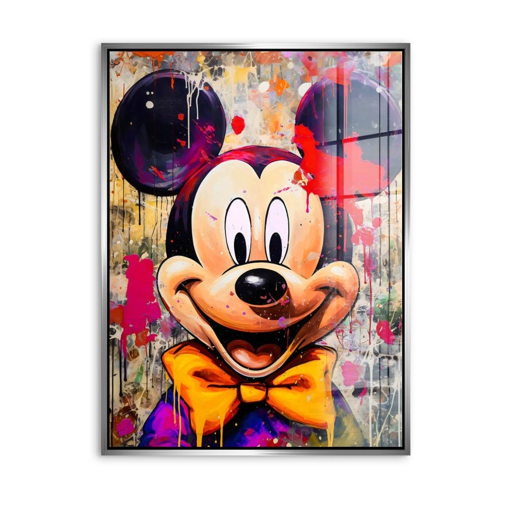 Micky Maus Abstrakt Style Acrylglas Bild INGALERIE