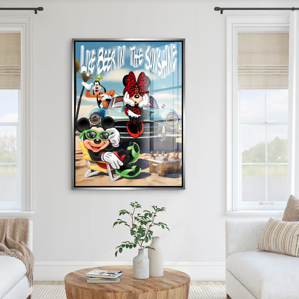 Micky & Minnie Maus like Beer Acrylglas Bild INGALERIE