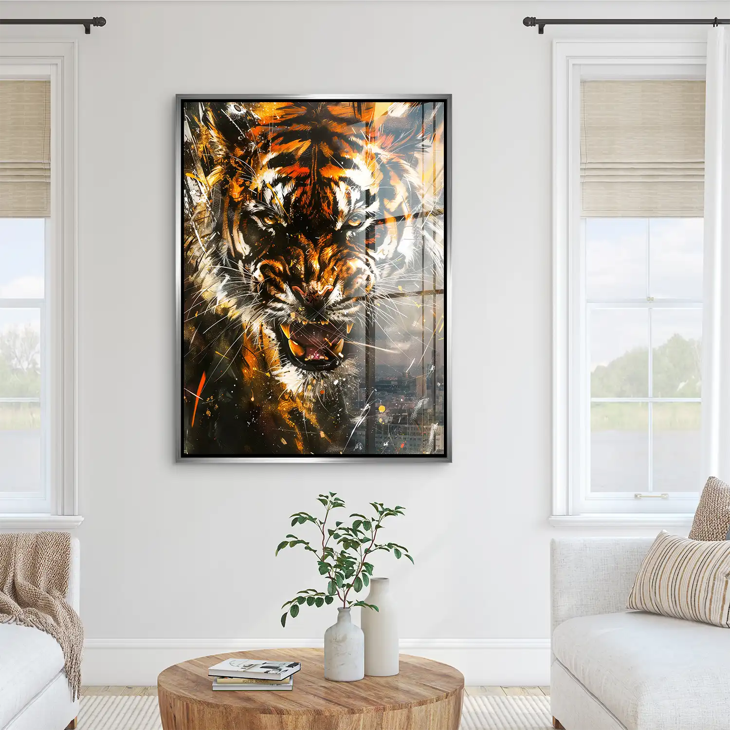 Tiger Abstrakt Acrylglas Bild INGALERIE