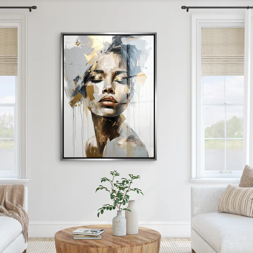 Gold Beauty Acrylglas Bild INGALERIE