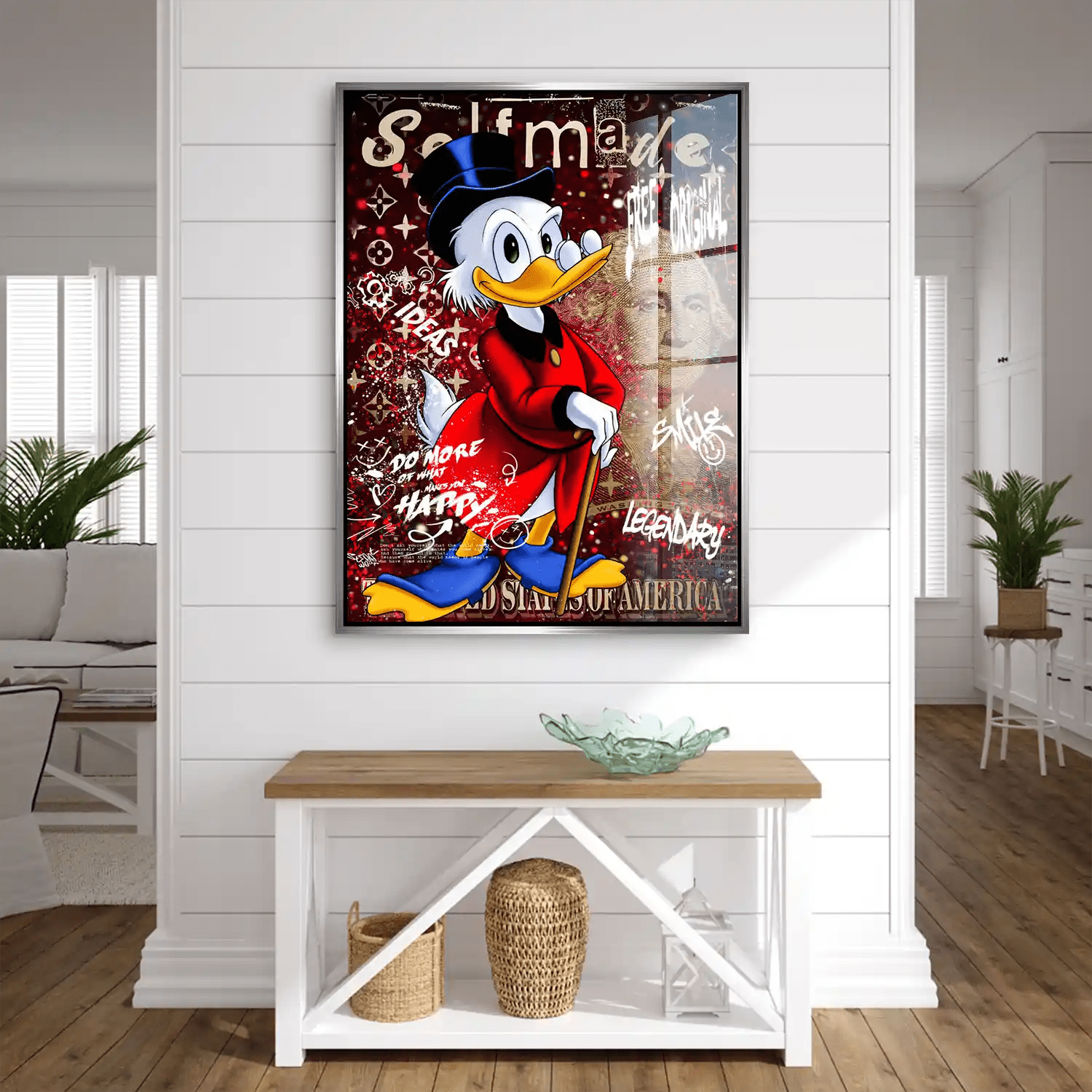 Dagobert Selfmade Pop Art Acrylglas Bild INGALERIE