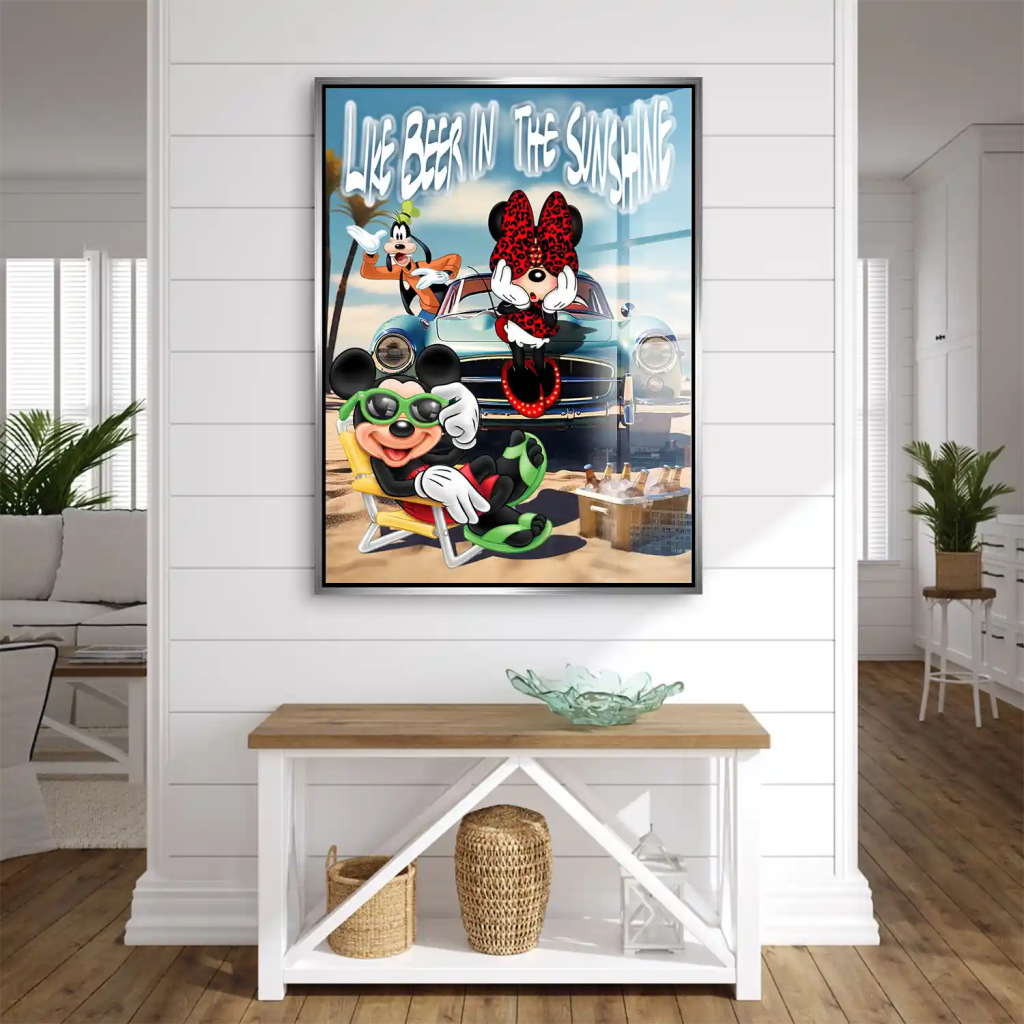 Micky & Minnie Maus like Beer Acrylglas Bild INGALERIE