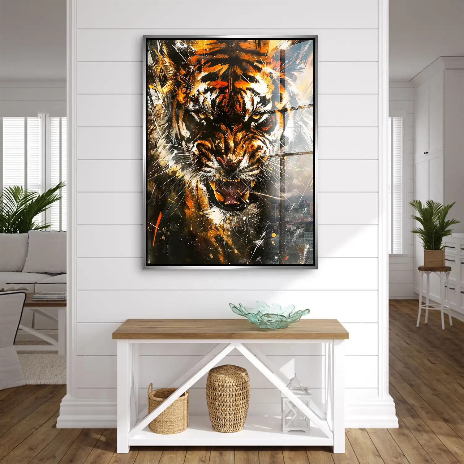 Tiger Abstrakt Acrylglas Bild INGALERIE