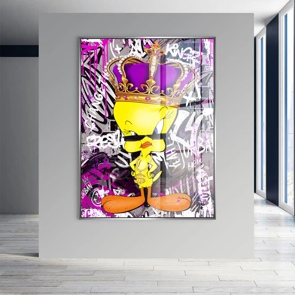 Pop Art Tweety King Acrylglas Bild INGALERIE