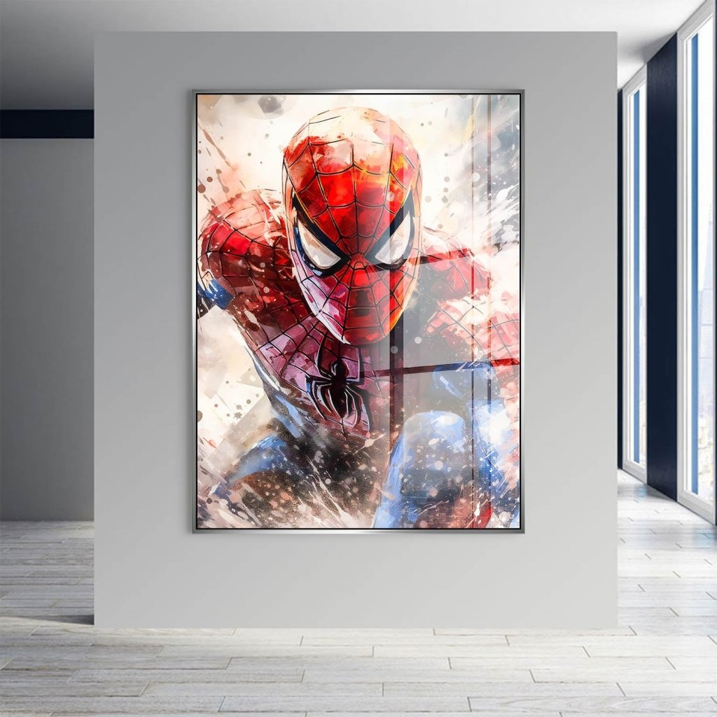 Pop Art Acrylglas Bild Spiderman Abstrakt INGALERIE