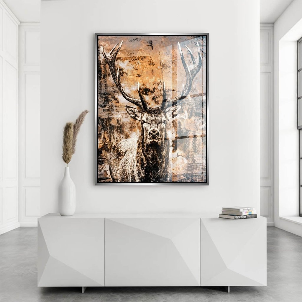Hirsch Modern Style Acrylglas Bild INGALERIE
