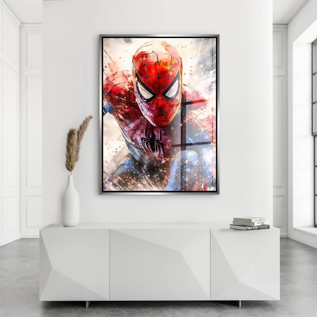 Pop Art Acrylglas Bild Spiderman Abstrakt INGALERIE