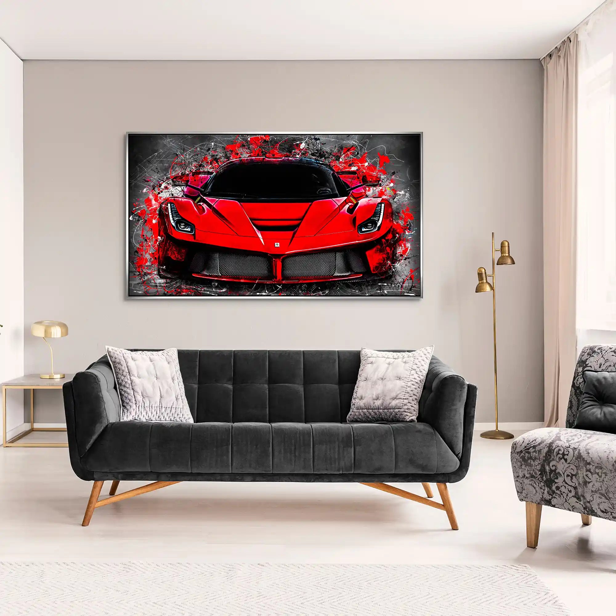 La Ferrari Abstrakt Aludibond Bild INGALERIE