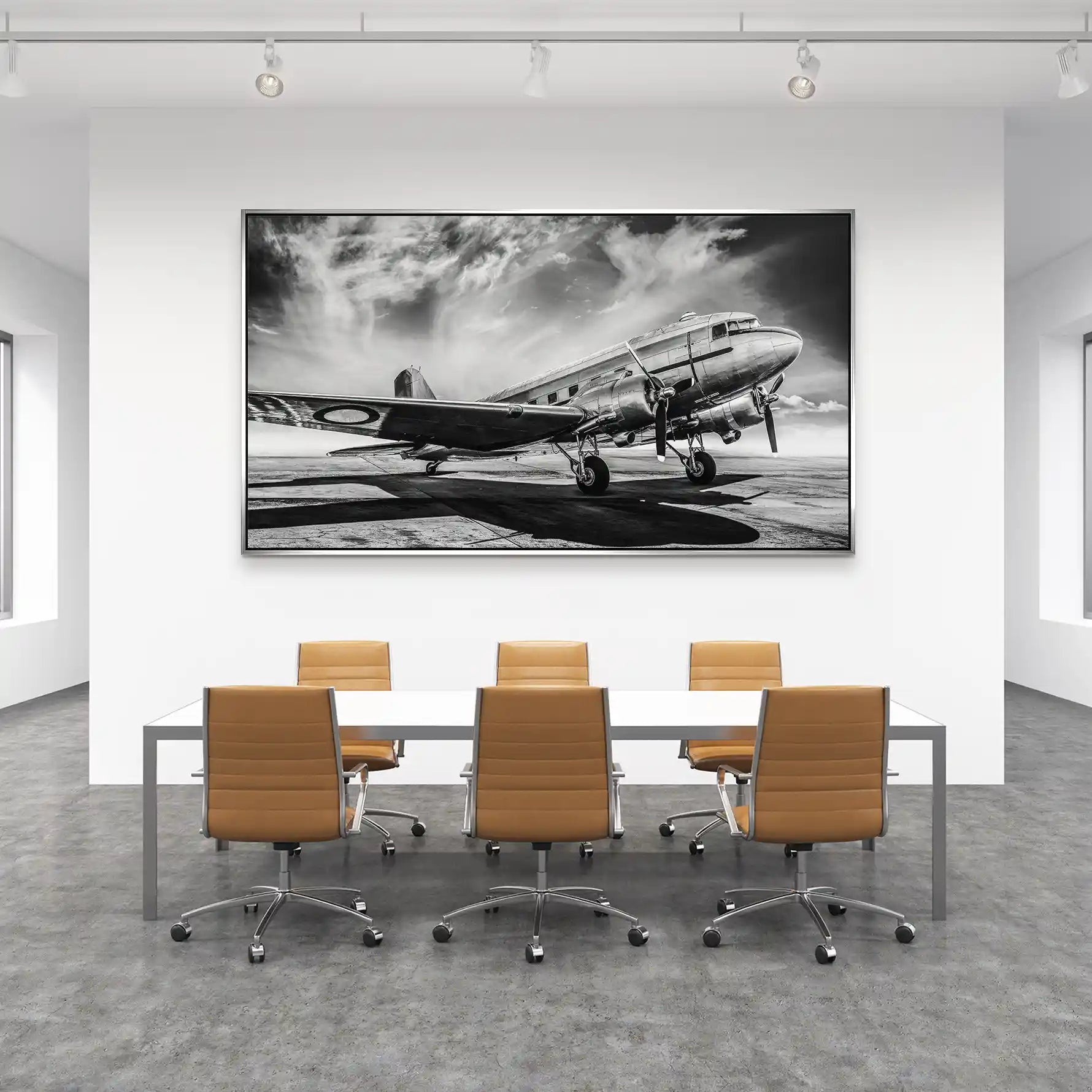 DC3 Vintage Flugzeug Aludibond Bild INGALERIE