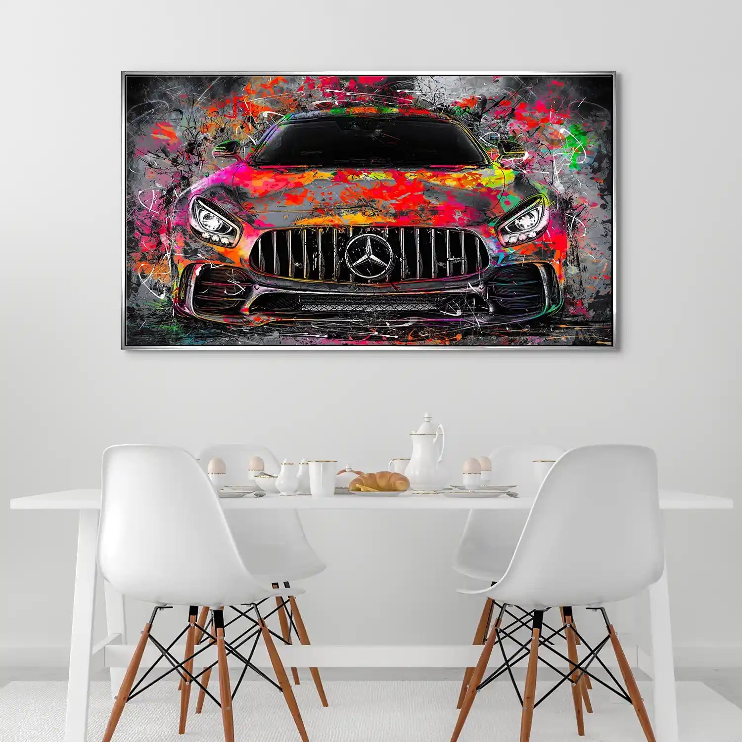Mercedes AMG GT Pop Art Style Aludibond Bild INGALERIE